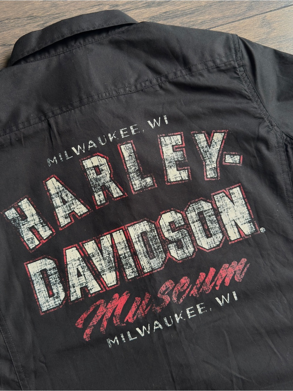Harley-Davidson Logo Trendy Woman’s Button Down Workshirt